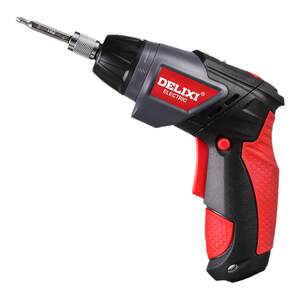 Delixi Electric Screwdriver Electric Driver Small Multifunctional Rechargeable Handheld Electric Batch Electric Drill Tool Set
