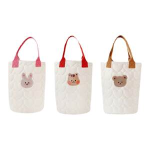 Korean style ins style love quilted cotton handbag for going out lightweight stroller hanging mommy bag milk bottle mother and baby bag