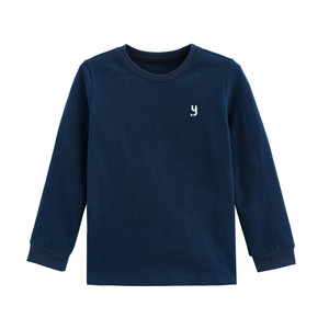 
Yantaijia children's pure cotton bottoming shirt winter baby white top boy spring and autumn long-sleeved T-shirt children's clothing
