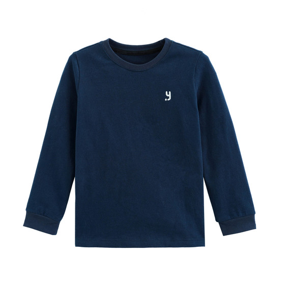 
Yantaijia children's pure cotton bottoming shirt winter baby white top boy spring and autumn long-sleeved T-shirt children's clothing