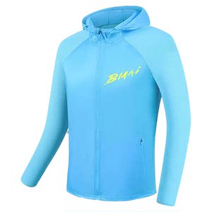 
Bimai 2025 summer new running flip windbreaker men outdoor training sports hooded cardigan windproof jacket women