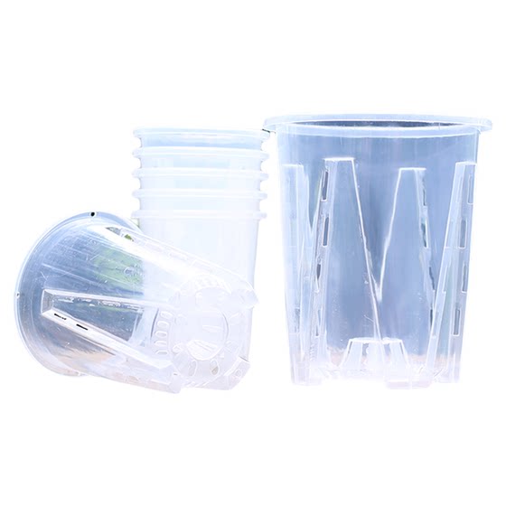 
Uncle Hua large thickened tall eco-friendly resin plastic air column flowerpot transparent and breathable upgraded root-control flowerpot