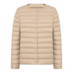 
2025 Autumn and Winter New Style Thin Inner Down Jacket Women's Liner Lightweight Short Large Size Round Collar White Duck Down Jacket