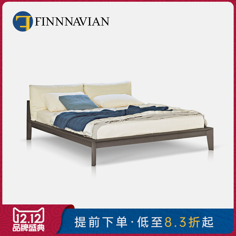 FINNNAVIAN Italian solid wood bed WISH large flat villa master bedroom double bed 1 8m