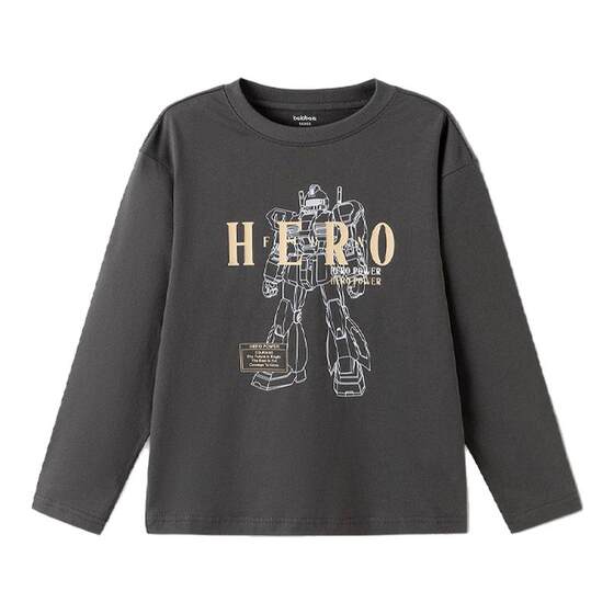 
Balabala boys long-sleeved t-shirt children's pure cotton bottoming shirt big children's top spring 2026 new children's clothing trendy t