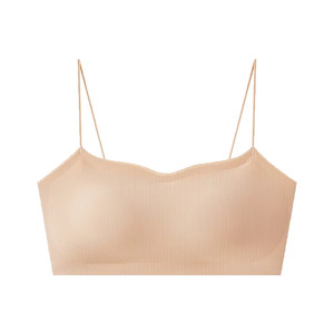 
Thin shoulder strap underwear girl bra college students high school students adolescent development period 16 years old invisible liquid foundation skin color