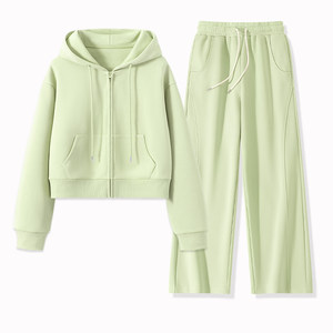 
one more sports suit for women 2025 new style great-looking winter wear casual sweatshirt two-piece set Y