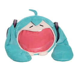 Genuine Hatsune Miku Pain Bag Ready-made Doll Peripherals 2023 New Cute Body Series Soft Smile Storage Miku