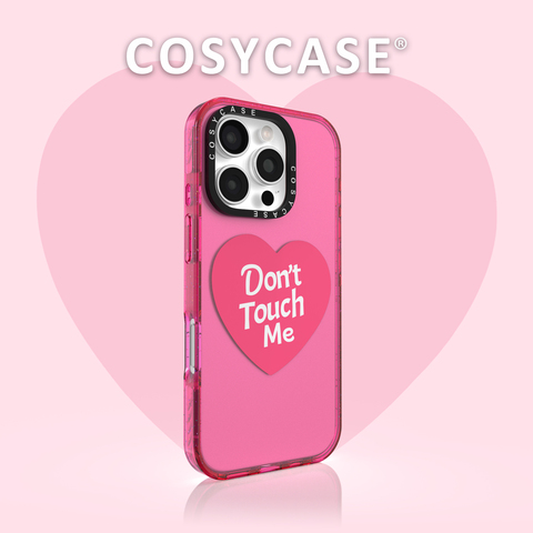 For Girls. Fuchsia Heart "Don't Touch Me" – 17, 16, 15, 14, 13 iPhone Case