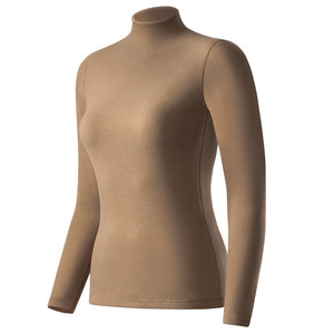 Jane Cloud Wool Silk Silkless Waterless Half -neck Half -neck Battle Bottom Blinks Mid -neighter Qiu Ying Women's Heating Underwear HD HD
