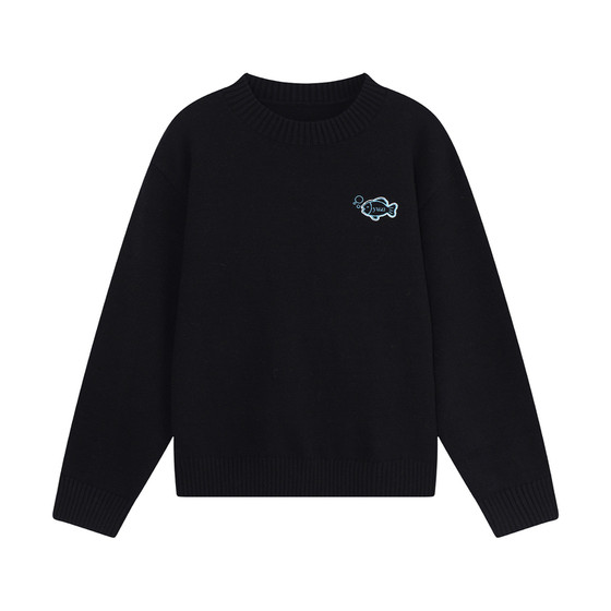 YUZI Caviar Sweater Women's Large Size Spring Lazy Style Simple Versatile Loose Soft Waxy Atmosphere Knitted Top