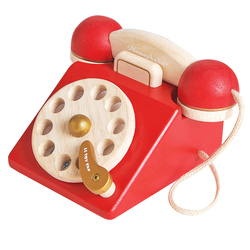 British Letoyvan Wooden Children's Simulation Telephone Baby Play House Phone Game Toy