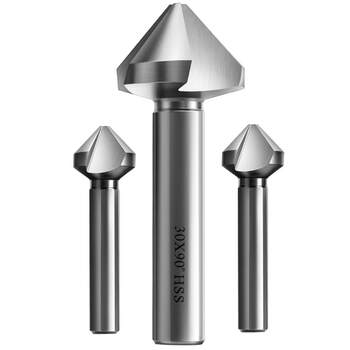 Countersink chamfering knife with three blades for stainless steel