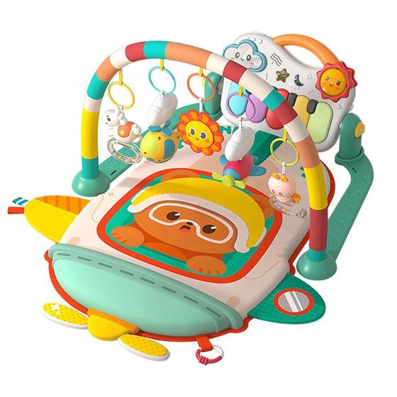 
Pedal piano baby toy fitness stand 0-1 year old baby exercise stand 3-6 months old child pedal lying down to play