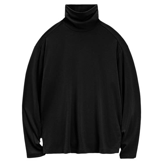 
Madden workwear casual black bottoming shirt antibacterial half turtleneck old money style thermal underwear long-sleeved T-shirt for men spring and winter