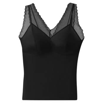 
Wear-free underwear integrated satin vest