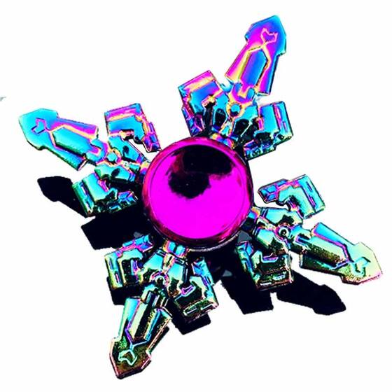 
Fidget spinner toy finger spinner for children and boys black technology metal senior students decompression small gift alloy