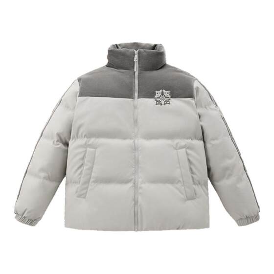 
Peacebird men's clothing 90 white duck down bread suit men's trendy American stand-alone down jacket contrasting color down jacket