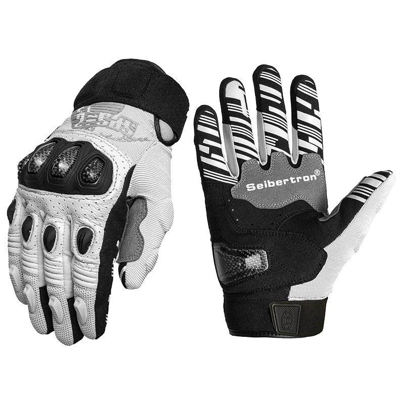 Glove Motorcycle Track Long Carbon Fiber