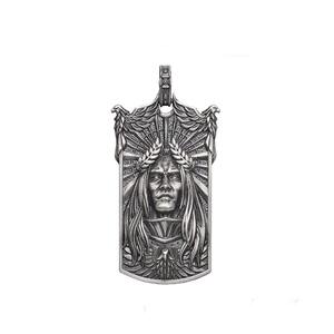 
Starforged star casting Warhammer 40K surrounding Emperor's Holy Emblem sterling silver pendant trend necklace spot