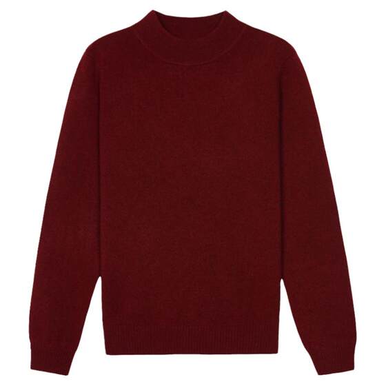 Hengyuanxiang cashmere sweater women's half turtleneck spring and autumn pure cashmere sweater bottoming sweater versatile short pullover sweater