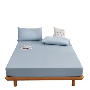
2026 New Summer Fitted Sheet Single Piece Four Seasons Solid Color Bed Sheet Cover Non-Pure Cotton Full Cotton Dustproof Protective Cover