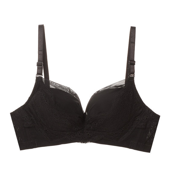 [Rose Cup] Lace sexy lingerie for women in summer thin girl gathered side bra women gathered bra