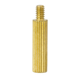 Knurled single head round screw security monitoring copper pillar