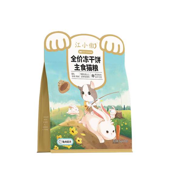 Jiang Xiaosuo's main food frozen dry cakes all -price bone, flesh 100g rabbit meat cat grain cat main grain non -snack
