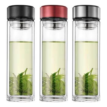
High-end high borosilicate for men's tea with cup lid