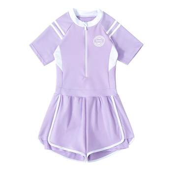 Children's swimsuit one-piece quick-drying professional training set