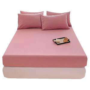
Pure cotton bed cover single A-class mother and baby grade solid color bed cover Simmons pad protective cover full cotton student anti-slip sheet