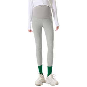 Pregnant color maternity leggings for spring and autumn wear new skin-friendly and fashionable maternity trousers for spring high elastic pure cotton pants
