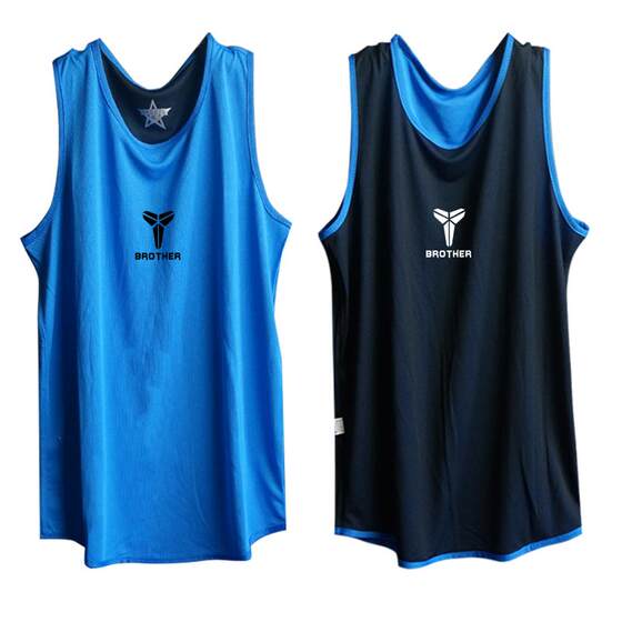 
Double-sided American loose sports fitness vest men's jersey customized casual running breathable sleeveless training T-shirt