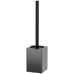 Toilet brush holder set can be wall-mounted or floor-standing