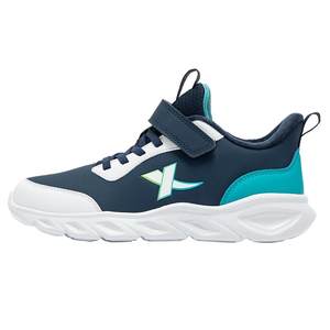
Xtep children's shoes for children's autumn and winter style plus velvet warm cotton shoes for girls' children's Velcro boy's light cushioning sports shoes