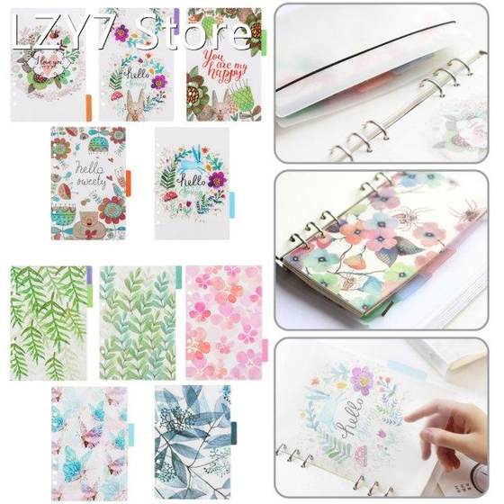 5Pcs A5/A6 6 Holes Planner Color Index Pages Of Notebook Pag