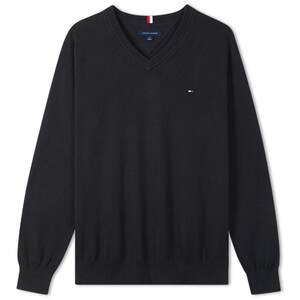 
[Soft Pure Cotton] Tommy Autumn and Winter Men's Contrast Color Striped College Style Sweater/Couple's Solid Color Sweater