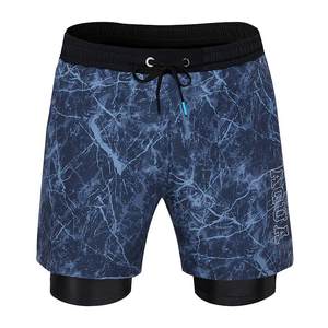 
AquaPlay swimming trunks men's five-point fake two-piece anti-embarrassing beach pants swimming quick-drying men's surf shorts