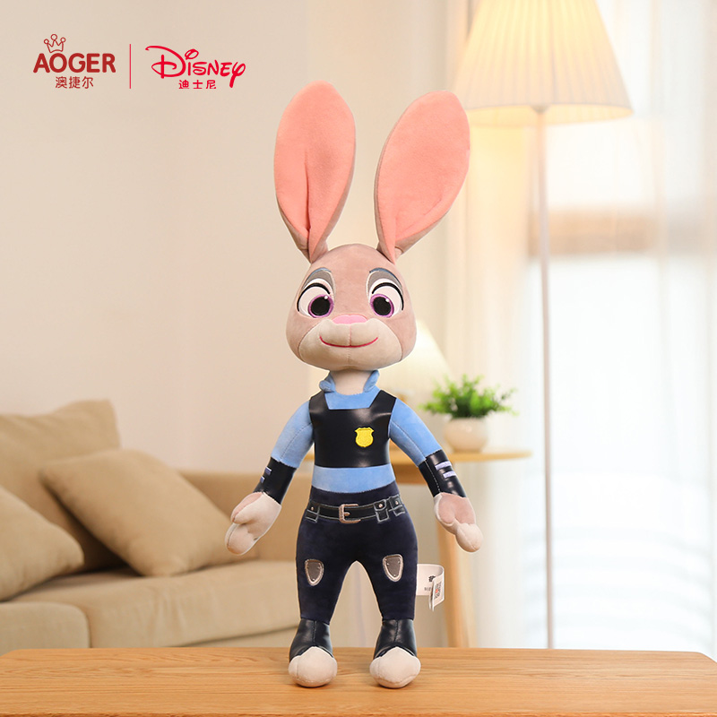 澳捷尔正版迪士尼疯狂动物城公仔朱迪兔子狐狸毛绒玩具送女生礼物
