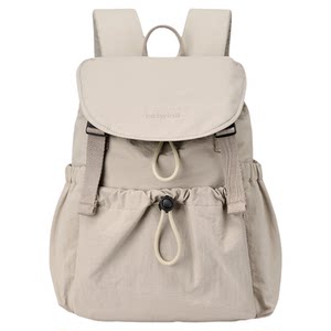 
Hot air drawstring flap backpack women's outdoor commuting backpack large capacity 2026 new lightweight sports travel bag