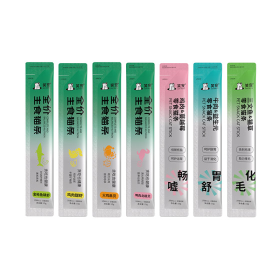 
Smile pet cat snacks cat strips special genuine staple food cat fish oil fattening hair gill nutrition pet