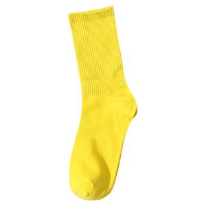 
pile of socks for women's socks for middle tube pure cotton socks solid yellow mid tube bride bridesmaid socks trendy wedding men's socks stockings