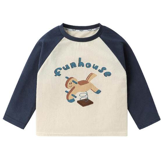 
Right European boy base shirt girl long-sleeved T-shirt fashionable children's inner wear cartoon cartoon new spring and autumn children's clothing