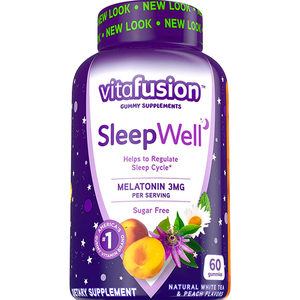 
vitafusion sugar-free melatonin sleep sugar sleepwell melanin tablets vf ampoule sleeping gummy