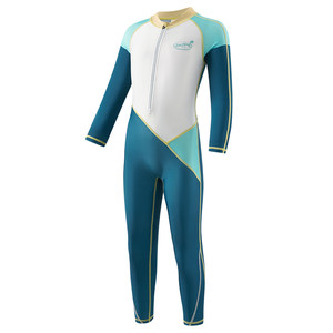 361 children's warm swimsuit boys long sleeves trousers one-piece 2025 new sun protection boy surfing and diving suit