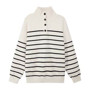 
Zuoxi children's clothing boys' sweaters spring and autumn 2025 new children's stand-up collar striped sweaters foreign style tops autumn clothing