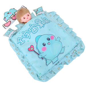 Doll bedding was quilt -by Zileji Sleeping bag pillow pillow 20cm cotton doll doll jumping girl who passed home toys