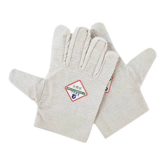 Labor -friendly canvas gloves 24 -line double -layer mechanical welding thick wear resistance and dry work manufacturer General men
