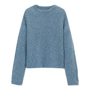 
[100% cashmere] TKY SHOP Moroccan blue cashmere sweater for women in new winter lazy loose loose casual sweater